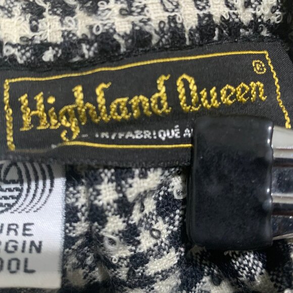 VINTAGE HIGHLAND QUEEN WOOL PLAID PLEATED SKIRT SIZE 26 - Picture 12 of 12